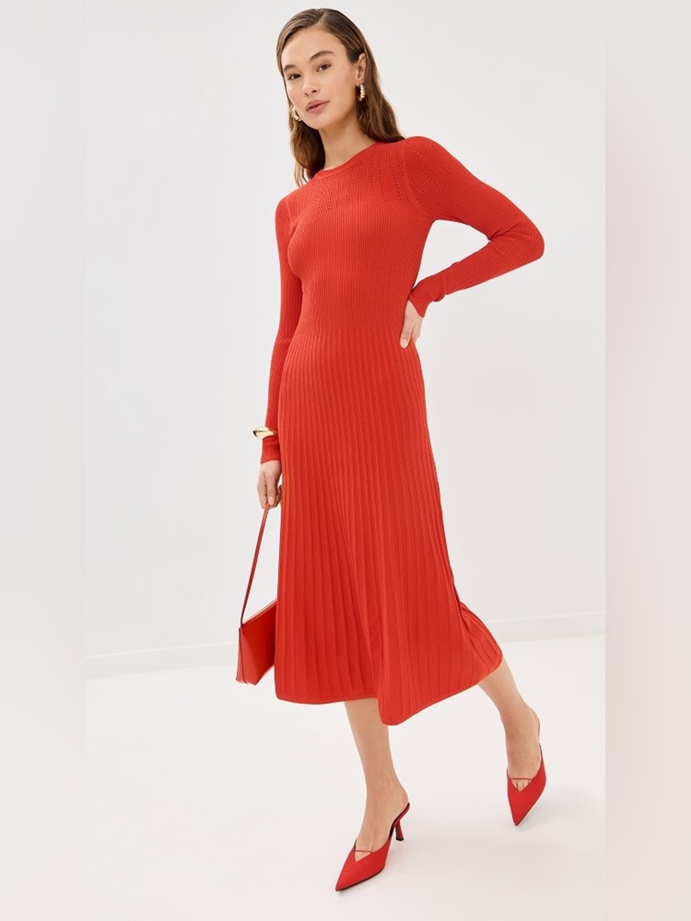Veronica beard nami knit dress poppy retrofete sau lee knit sheath luxury $598